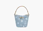 Longchamp Le Roseau XS Buket Bag Sky Blue