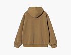 Carhartt WIP Zip Hooded Sweatshirt Brown