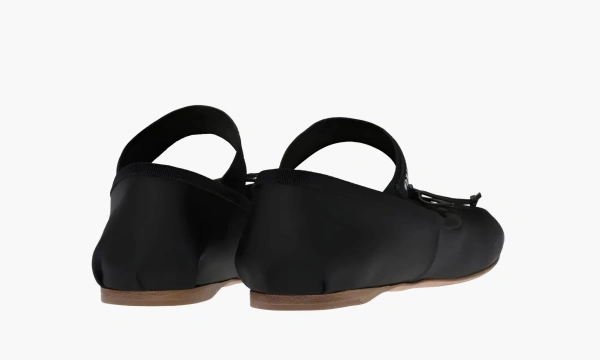 Miu Miu Satin Ballerinas Black 