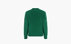 SPORTY & RICH Embroidered Logo Crew Neck Wool Knit Top Green