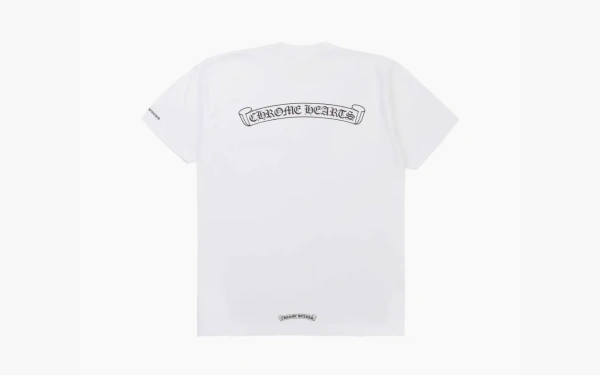 Chrome Hearts Scroll Logo Pocket T-Shirt White 