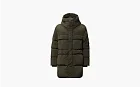 C.P. Company Men's Green Long Hooded Down Jacket Green