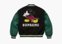 Supreme x Number (N)Ine x Mickey Mouse Varsity Jacket Black 