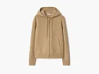 Burberry Cashmere Blend Zip Hoodie Flax