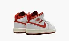 Air Jordan 1 Mid SE White / Lobster / Dune Red / Sail / Vachetta Tan