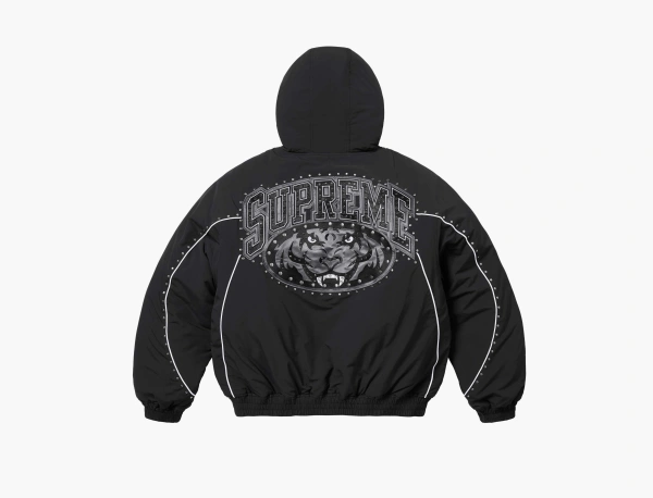 Supreme Studded Stadium Jacket Black 