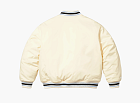 Supreme x Mitchell & Ness Satin Varsity Jacket White