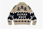 Human Made Polar Bear Cowichian Cardigan Beige