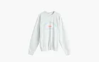 Sporty & Rich  Logo text-print cotton-blend sweatshirt Gray