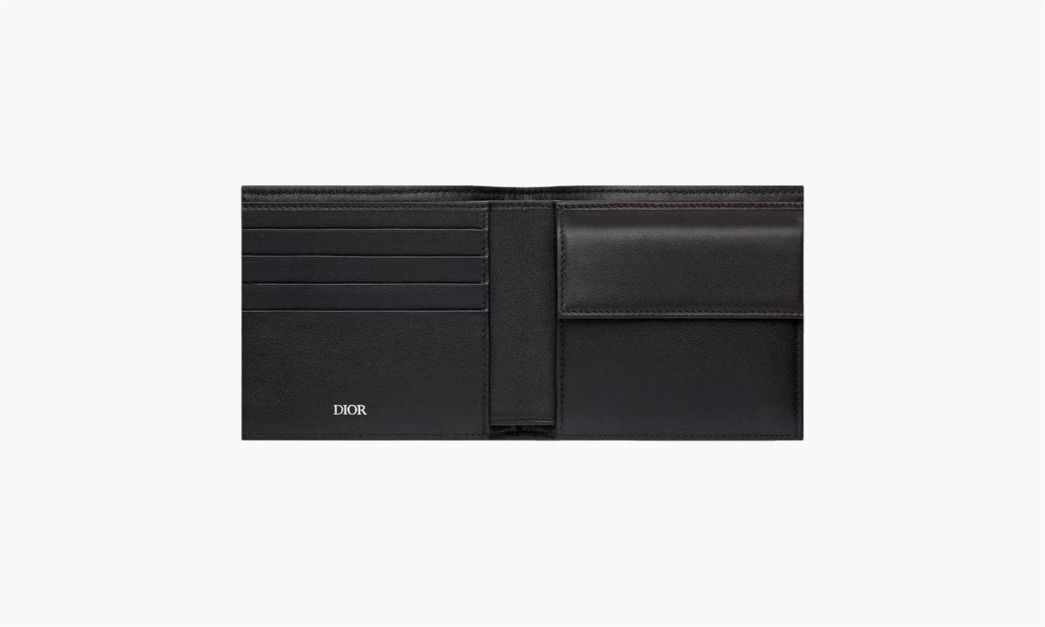 Dior Compact Wallet Dior Oblique Jacquard "Beige and Black" 