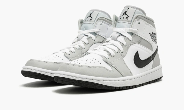 Air Jordan 1 Mid WMNS Light Smoke Grey 