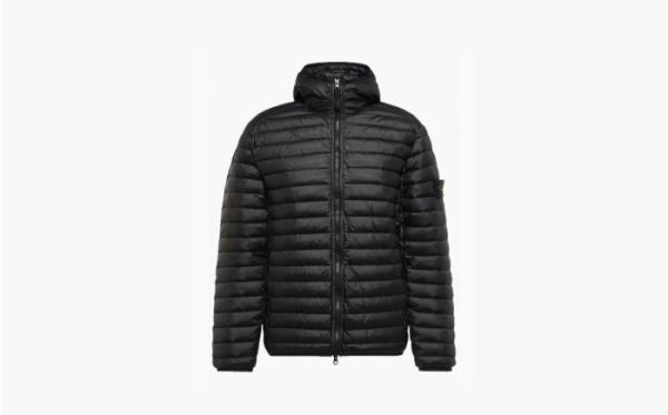 Stone Island Compass-patch Padded Short Jacket Black 