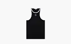 Sporty & Rich Ribbed Tank Top Black/White