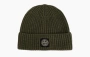  Stone Island Ribbed Beanie Green 