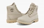 Timberland Paninara Collarless 6 Inch Wide Fit Waterproof Boots "Light Grey Nubuck" WMNS 