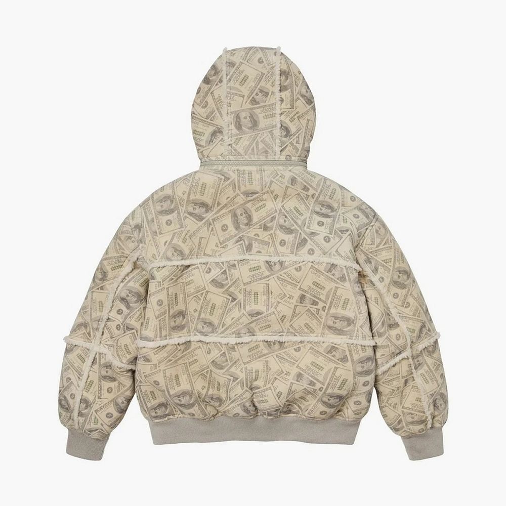 Supreme x MM6 Maison Margiela Hooded Shearling Bomber Jacket Money