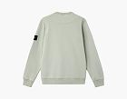 Stone Island Organic Cotton Fleece Crewneck Sweatshirt Sage Green