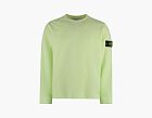 Stone Island Compass Patch Crewneck Jumper Light Green