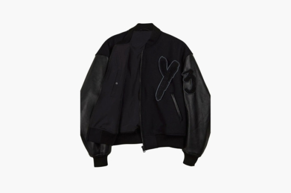 Y-3 Letterman Jacket triple Black  Y-3 Letterman Jacket triple Black