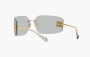 MU 54YS Sunglasses Gold Light Grey 
