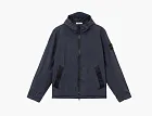 Stone Island Crinkle Reps NY Hooded Jacket Navy Blue