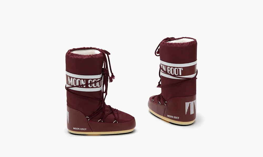 Moon Boot Icon Nylon Burgundy