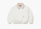 Supreme Faux Shearling Lined Bomber Jacket White