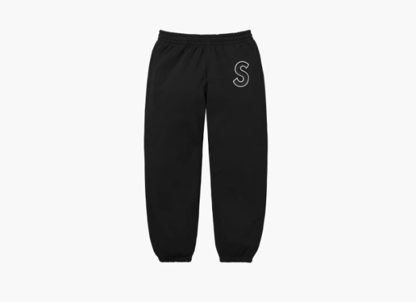 Supreme S Logo Sweatpant  Black  Supreme S Logo Sweatpant  Black