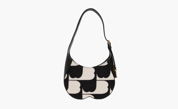 Burberry Small Chess Shoulder Bag Black White 