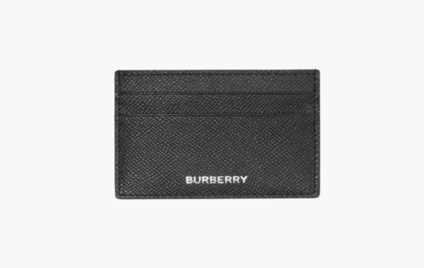Burberry Grainy Leather Card Case (4 Card Slot) Black 