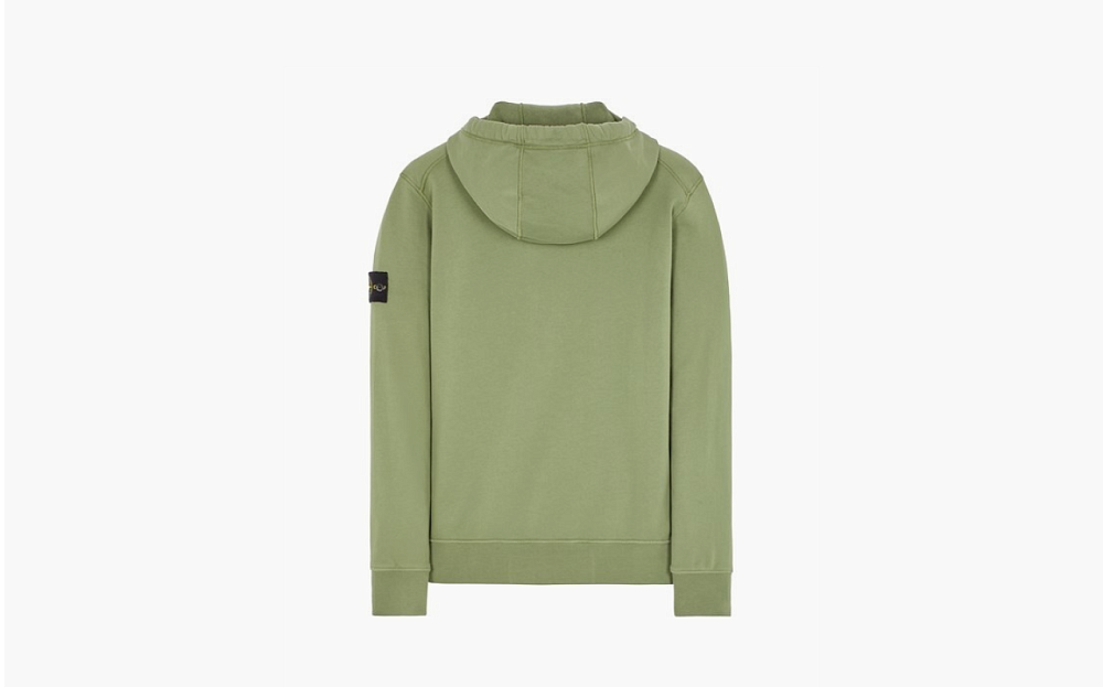 Stone Island  Zip Hoodie Green