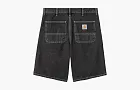 Carhartt WIP Single Knee Denim Shorts Black