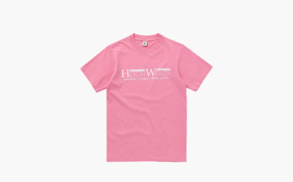 Sporty & Rich HEALTH WEALTH 94 T SHIRT Pink 