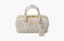 Miu Miu Arcadie Matelassé Nappa Leather Bag "White" 