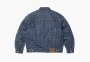 Supreme Studded Seam Denim Trucker Jacket  Blue 