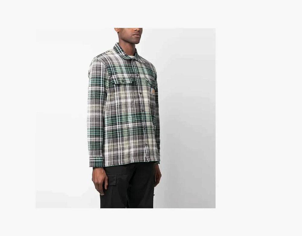 Carhartt WIP Check Flannel Shirt Green