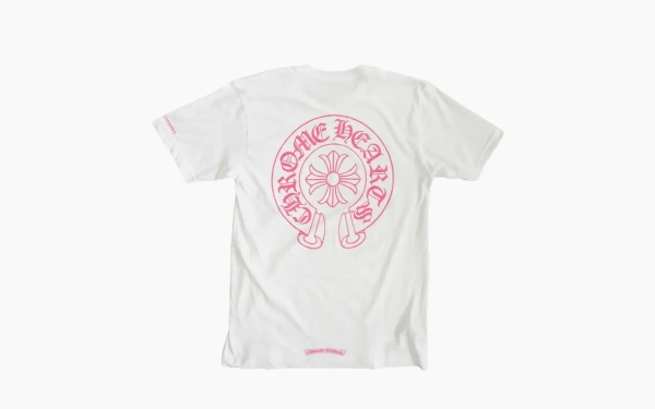 Chrome Hearts Short T-Shirt with Horseshoe Buckle White 