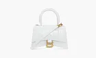 Balenciaga Hourglass Handdbag Embossed White