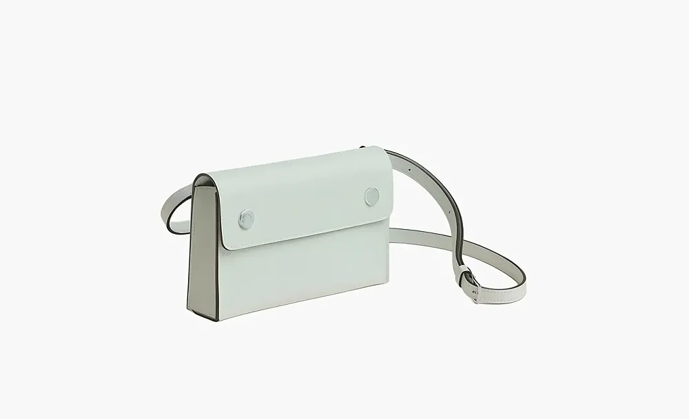 Hermes Hermèsnap Epsom Calfskin Shoulder Bag White