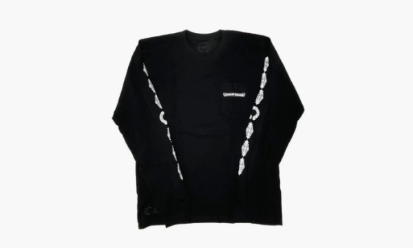 Chrome Hearts Floral Cross L / S T-shirt Black  Chrome Hearts Floral Cross L / S T-shirt Black