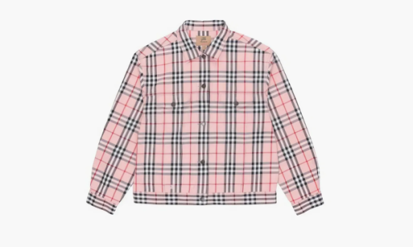 Supreme X Burberry Trucker Jacket Pink 