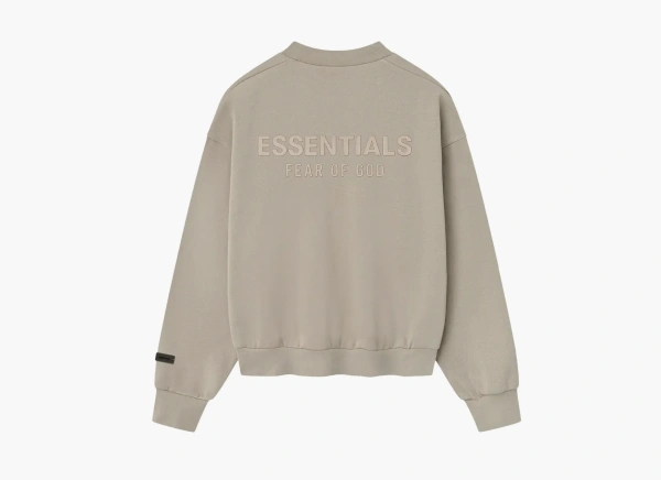 Fear of God Essentials Classic Fit Fleece Crewneck Timber 