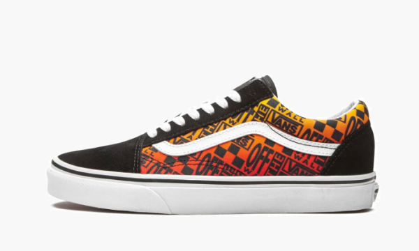 Vans Old Skool Off The Wall Logos - Orange 
