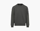 C.P. Company Diagonal Raised Fleece Crewneck Lens Sweatshirt Gunmental - Grey