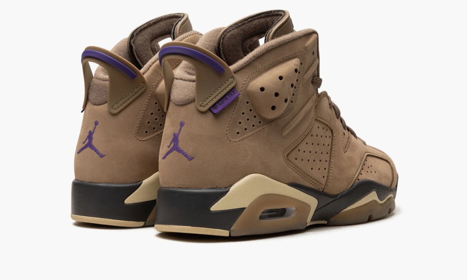 фото Air Jordan 6 Retro WMNS "Gore-tex Brown Kelp" (Air Jordan 6)-FD1643-300