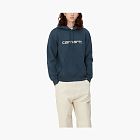 Carhartt WIP Script Logo Hoodie Blue