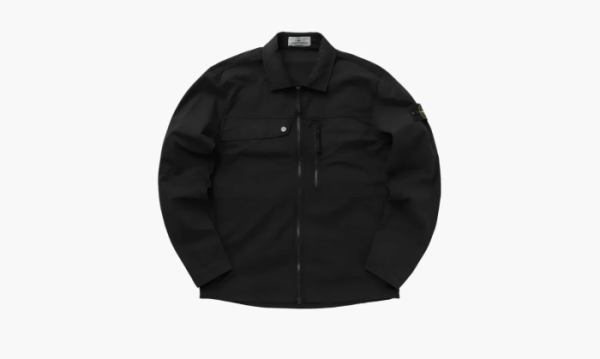 Stone Island Zip Shirt Jacket Black 