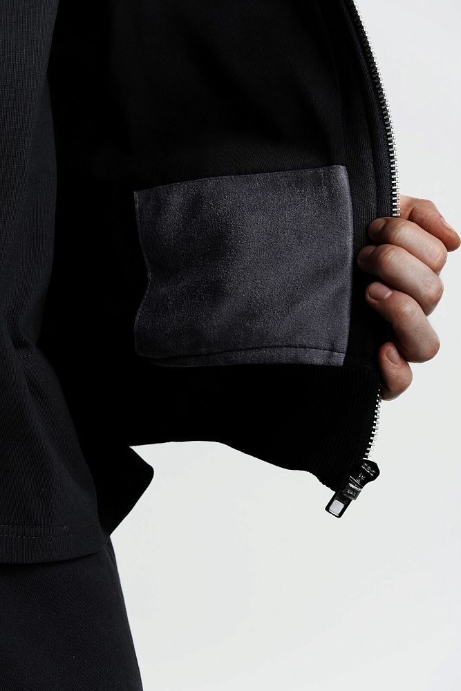 WYSION ZIP HOODIE BLACK