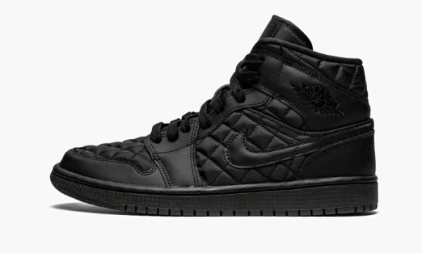 Air Jordan 1 Mid Quilted WMNS Black 