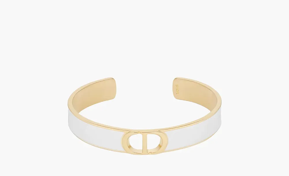 Dior Metal Bangles Gold WMNS White